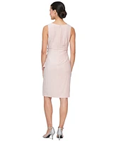 Sl Fashions Women's Shimmer Shrug & Embellished Dress