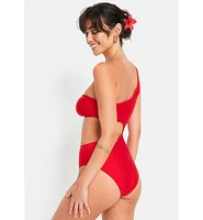 Lscn by Lascana Women's One Shoulder Piece Swimsuit