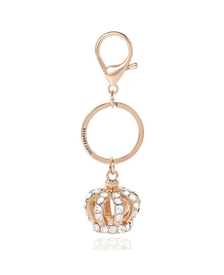 Juicy Couture Crystal Crown Keychain – Elegant Gold Accessory