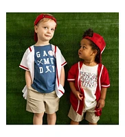 Sweet Wink Toddler Boys Home Run Patch Short Sleeve T-Shirt