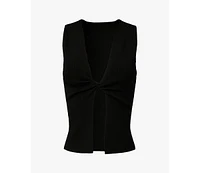 WeWoreWhat Women's Twist Front Flyaway Tank