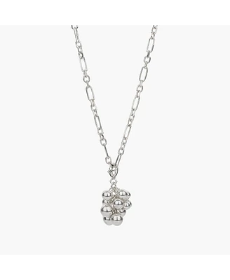 Sterling Silver Isabelle Cluster Pendant Chain Necklace