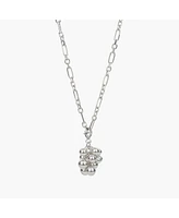 Sterling Silver Isabelle Cluster Pendant Chain Necklace