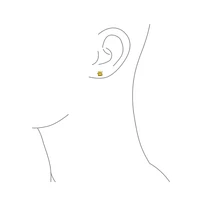 Bling Jewelry Set of 2 Round Multi Color Cz Stud Earrings Sterling Silver 7MM
