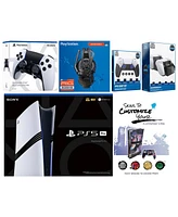 Sony Playstation 5 Pro Bundle with Extra Edge Controller, Plantronics Headset, Fps Grip Kit