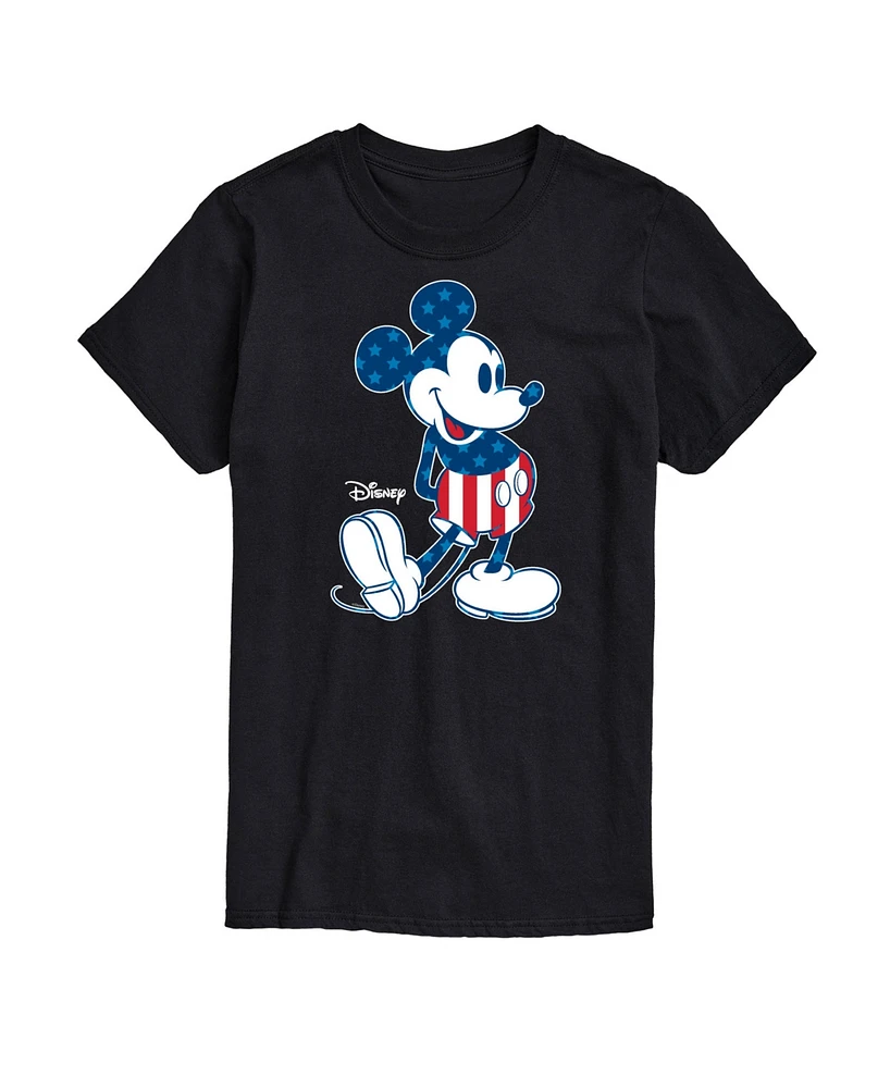 Airwaves Men's Disney Mickey Mouse American Short Sleeve T-Shirt