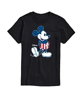 Airwaves Men's Disney Mickey Mouse American Short Sleeve T-Shirt