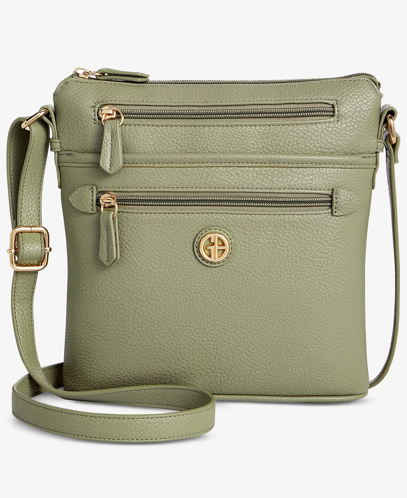 Giani Bernini Pebble North South Small Crossbody, Exclusively at Macy's