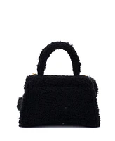 Pre-Owned Balenciaga Small Fluffy Hourglass Top Handle Bag Fur