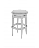 Solid Wood Swivel Backless Bar Height Chair for Kitchen or Bar