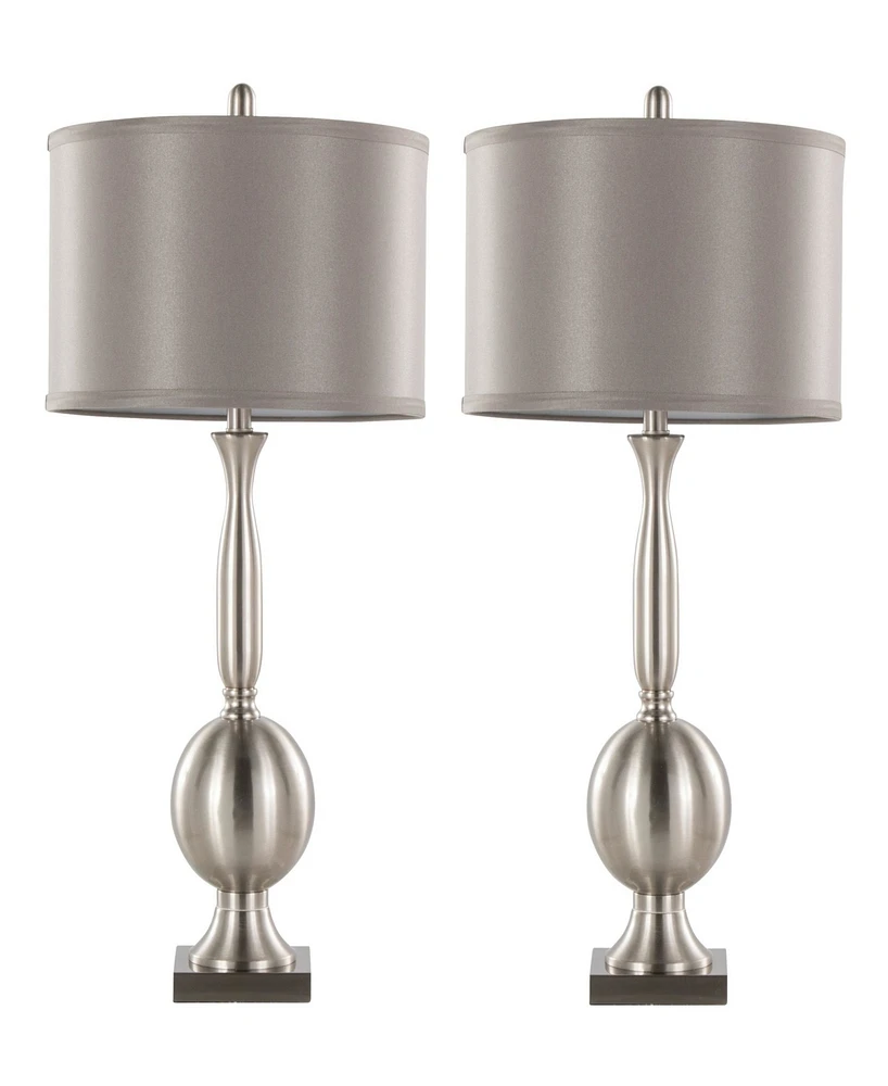 Lumisource 30" Metal Joan Contemporary Table Lamp, Set of 2