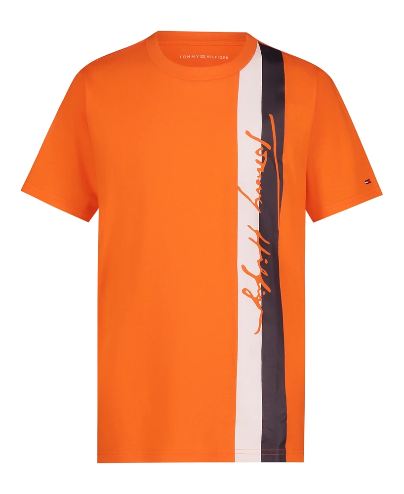 Tommy Hilfiger Big Boys Knock Out Script Short Sleeve T-Shirt