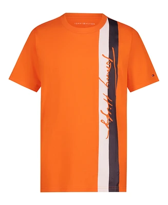 Tommy Hilfiger Big Boys Knock Out Script Short Sleeve T-Shirt