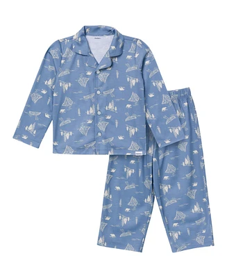 Gerber Baby Boys 2-Piece Button Up Pajama Set