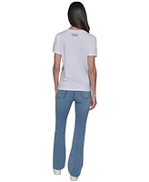 Karl Lagerfeld Paris Women's Sailing Choupette Graphic T-Shirt