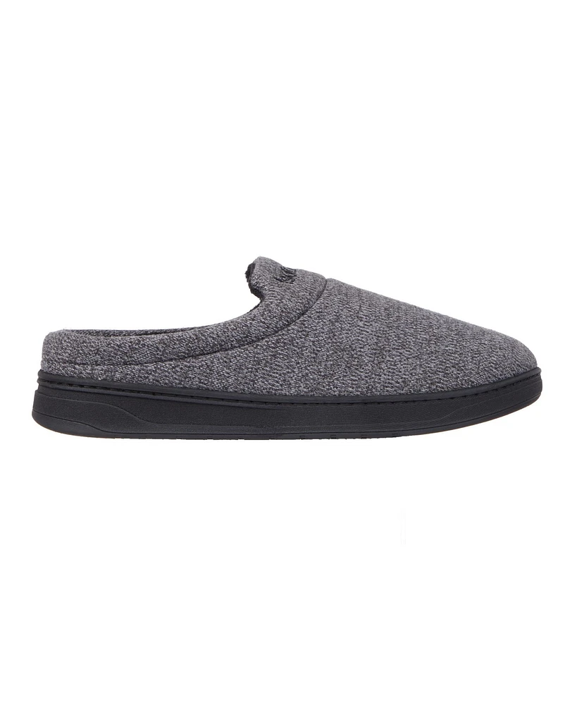 Isotoner Men's Heathered Knit Brady Clog Slippers
