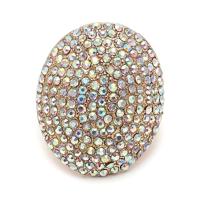 Sohi Women's Gold Plated Designer Stone Ring