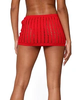 Edikted Women's Leola Ladder Knit Mini Skirt