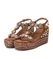 Women's Jute Wedge Sandals By Xti