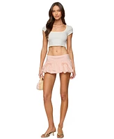 Edikted Women's Margo Bubble Mini Skort