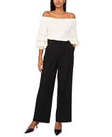Msk Women's Off-The-Shoulder Embellished-Sleeve Top