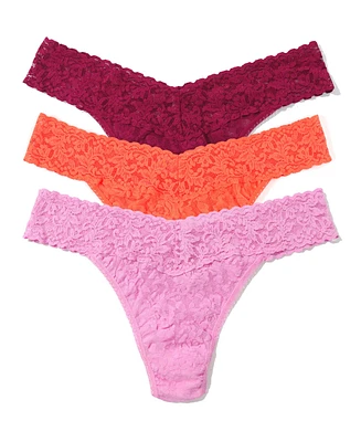 Hanky Panky Women's Signature Lace Original Thong 3 Pack