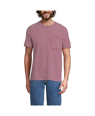 Lands' End Men's Short Sleeve Cotton Linen Tee