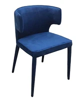 Velvet Wrapped Dining Chair for Stylish Kitchen or Dining Room Seating