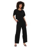 Muse Women's Studded Relaxed Crewneck Tee