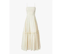 WeWoreWhat Women's Ruffle Flare Midi Dress