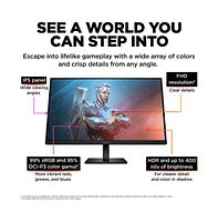 27" Omen Ips Fhd 165Hz Gaming Monitor 780F9AA#Aba - Black