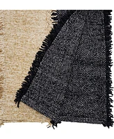 Saro Lifestyle Color Cascade Fringed Table Runner