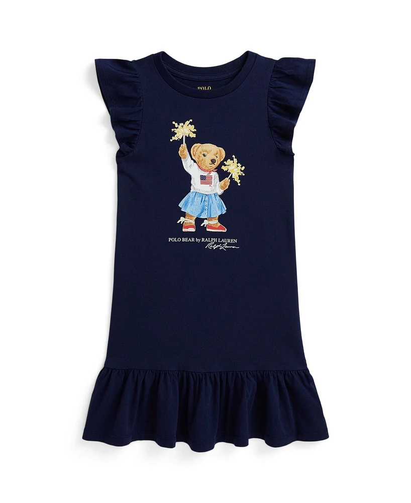 Polo Ralph Lauren Toddler and Little Girls Bear Jersey Dress