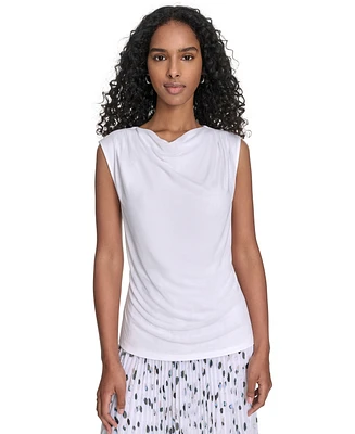 Calvin Klein Petite Cowlneck Sleeveless Top