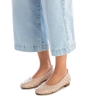 Carmela Leather Collection Women's Braided Flats By Xti