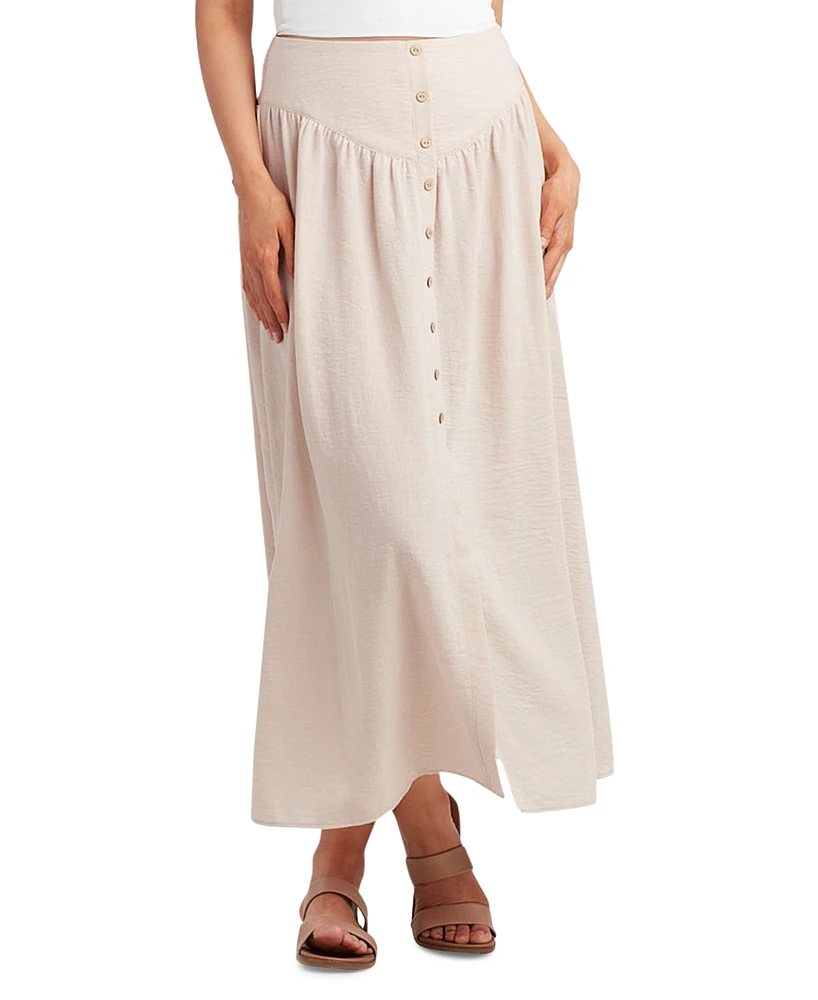 Bcx Juniors' Gauzy Textured Airflow Skirt