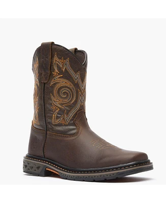 Georgia Boot Boys Carbo-Tec Lt Brown Pull-On