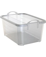Life Story Clear Stackable Closet & Storage Box 55 Quart Containers, (6 Pack)