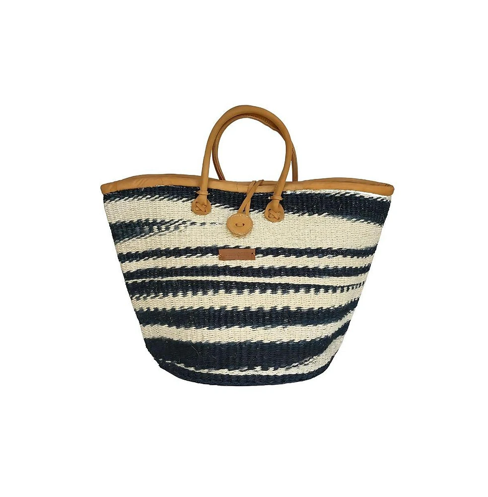 Balance Art Handmade Sisal Straw Basket Tote Bag
