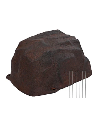 14” H Polyresin Landscape Fake Rock Cover