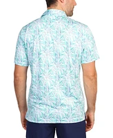 Tailorbyrd Men's Palm Trees Performance Polo