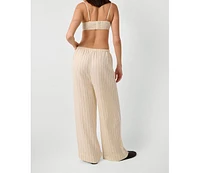WeWoreWhat Women's Tie Waist Pant