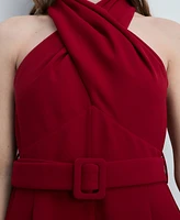 Mango Women's Belt Wrap Jumpsuit