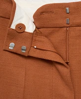 Mango Women's Cotton and Linen-Blend Suit Pants