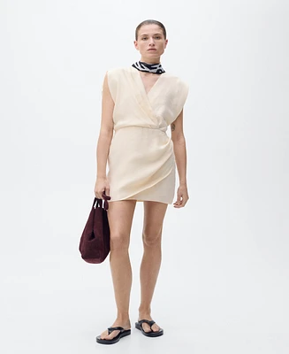 Mango Women's Lyocell Wrap Dress