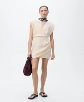 Mango Women's Lyocell Wrap Dress