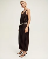 Mango Women's Puffed Hem Wool Blend Skirts