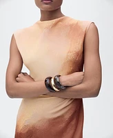 Mango Women's Long Gradient Dress