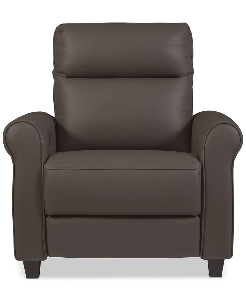 Thandler Leather Power Headrest Recliners, Exclusively at Macy's