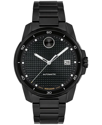 Movado Men's Bold Verso Swiss Automatic Ionic Plated Black Steel Watch, 41mm